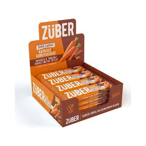 ZUBER Vegetable-Fruit Bar | Carrot & Cinnamon