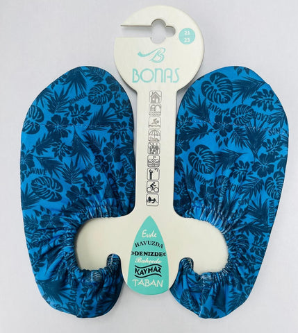Non-Slip Pool Slippers | Blue Summer