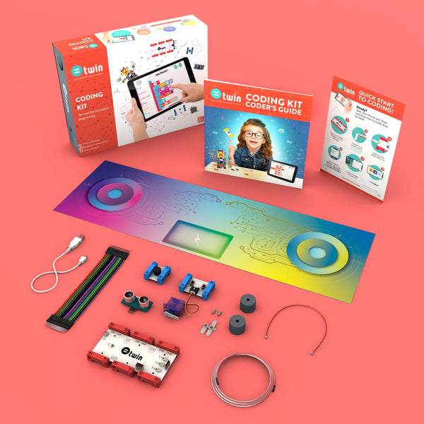 Twin Scinece | Coding Kit | Compatible with LEGO®️ | STEM Learning | Arduino Based | Raspberry Pi Compatible | Coding | Programming | Free Online Application