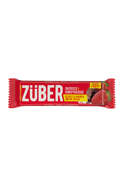 Zuber Fruitreep | Cacao & Aardbei 12 Stuks