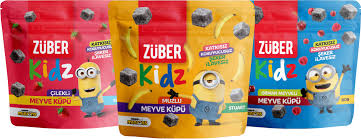 Zuber Kidz fruit cube Mix - 6 stuks