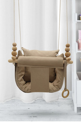 Astariaart Dream Swing | Sand Color | 6 Months - 5 Years | Water Resistant Fabric | Spruce Body